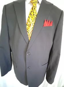 Versace 2pcs men’s black suit sz 44, Pristine Condition - Picture 1 of 12