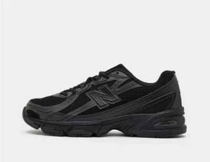 New Balance 740 in Triple Black tutte le taglie stock limitato - Foto 1 di 6