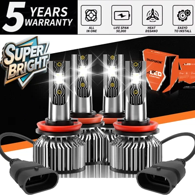 Combo de bombilla de faro LED haz alto bajo para Chevrolet Uplander 2005-2009 H11 H11 Foto 1 de 4