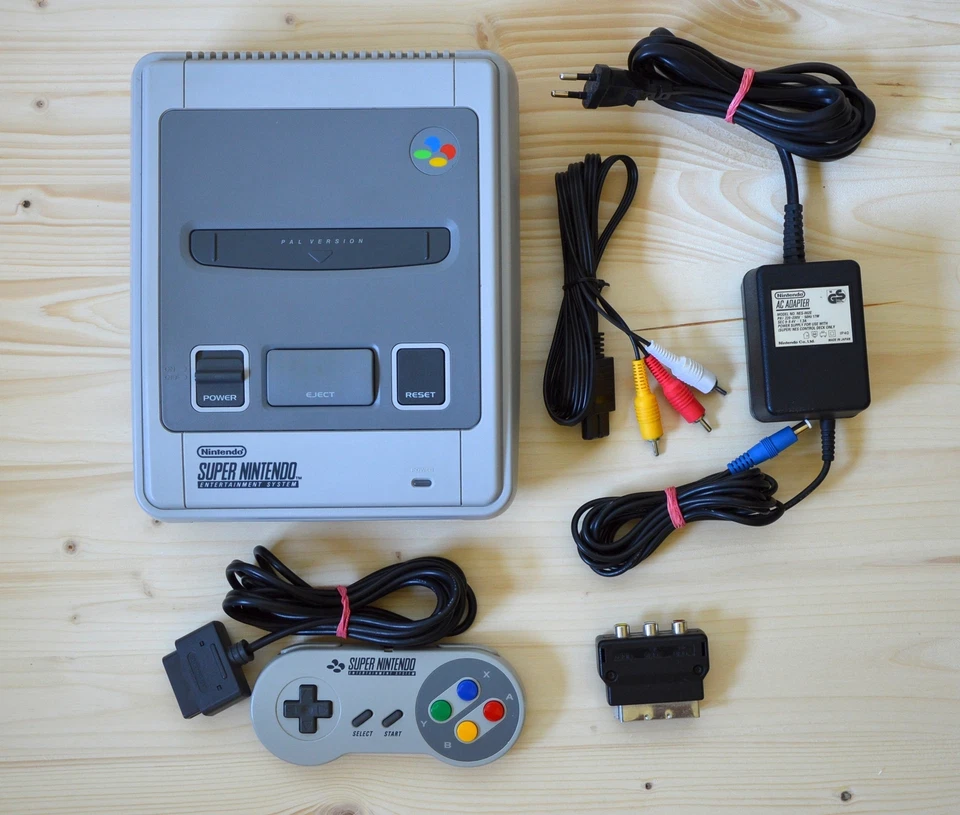 SNES - Super Nintendo Konsole mit Original Controller (sehr guter Zustand) - Bild 1 von 1