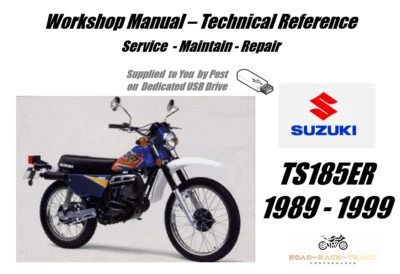 Suzuki TS185ER TS185 ER TS 185 ER Service Repair Workshop Manual USB 1989 - 1999 - Image 1 of 4