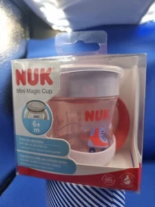 Nuk Mini Magic Cup Red 360 Anti Spill Rand 6+ Monate 160ml Auslaufsicher - Bild 1 von 5