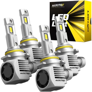 4x AUXITO 9005 9006 Combo LED Headlight High Low Beam Bulb 6000K Xenon White USA - Picture 1 of 10