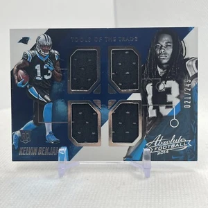 Kelvin Benjamin 2014 Absolute Rookie Quad Jersey Card #Q-KB /249 Panthers RC - Picture 1 of 6