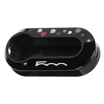 FIAT 500 500L NEGRO CON PUNTOS DE COLORES LLAVERO CLIP DECORATIVO EN CUBIERTA 68225022AA Foto 1 de 4