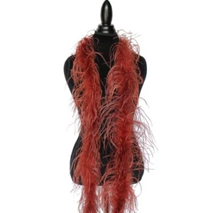 Soft Brown 1ply Ostrich Feather Boa Scarf Prom Halloween Costumes Dance Decor - Picture 1 of 1