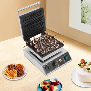 Kommerziell Waffeleisen Antihaft Waffelmaschine Waffelmaker Waffle Machine 1,7KW - Bild 1 von 18