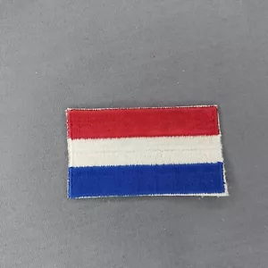 Luxemburgische Flagge 1,5"" x 2,5"" schwer genäht Aufnähen Patch - Bild 1 von 2