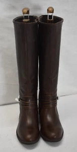 Baretraps Stratford Faux Leather Brown Heeled Mid Calf Boots Womens Size 8M - Picture 1 of 8