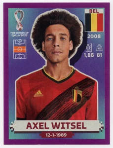 BEL16 Axel Witsel Purple Parallel Panini World Cup Qatar 2022 sticker - Picture 1 of 2
