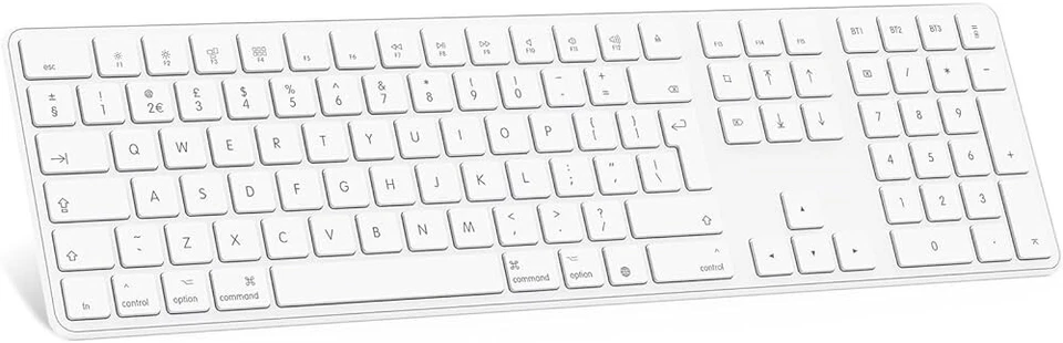 OMOTON Rechargeable Bluetooth Keyboard for Apple MacBook/iMac/Air/Mac OS, KB515