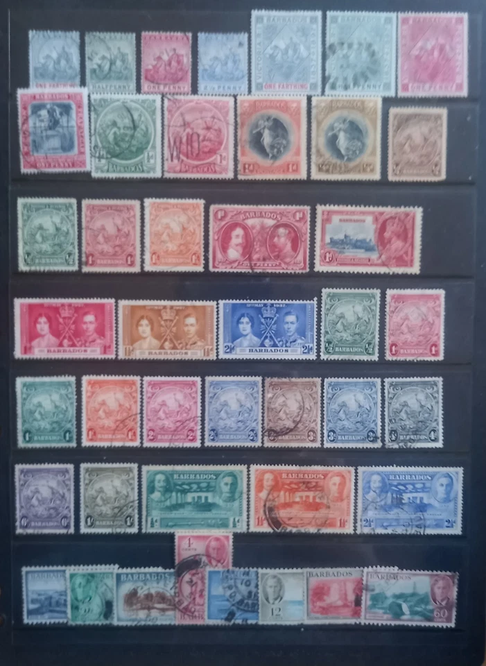 BC/ BARBADOS 1892-1956 M/MINT +  USED  MIXED COLLECTION - Image 1 of 1