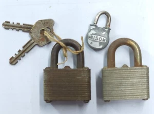 Lote Locksport, 3 candados, maestro y bisonte, 1 con llaves, cerrajero - Imagen 1 de 12