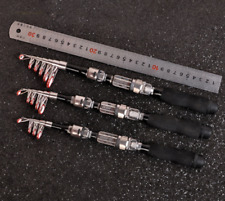 US Hard Carbon Portable Telescopic Fishing Rod Spinning Saltwater Travel Pole