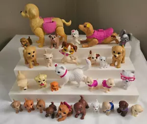 Set (29) BARBIE & FREUNDE Haustiere Tiere HUNDE Welpen KATZEN Kätzchen HASE - Bild 1 von 5