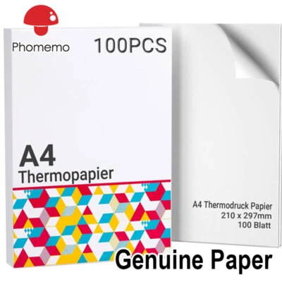 100 Sheets Phomemo Thermal Printer Paper 210x297mm A4 Printing M08F HPRT MT800 - Image 1 of 4