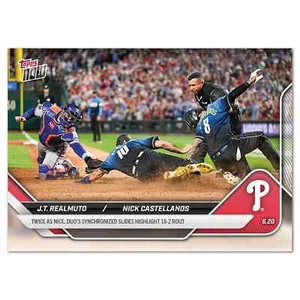 J.T. Realmuto / Nick Castellanos Slide 2025 MLB Topps NOW Card 326 - Picture 1 of 2