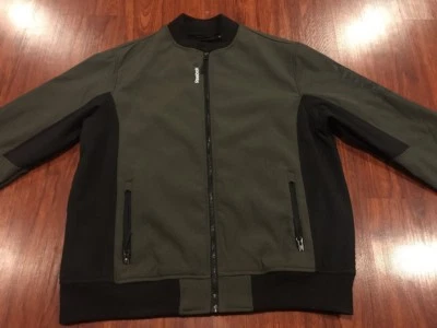 Chaqueta de vuelo Reebok para hombre ropa exterior bombardero extra grande XL PRECIO DE VENTA SUGERIDO POR EL FABRICANTE 160 OMRB096H Foto 1 de 4