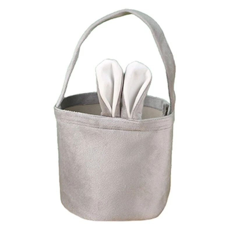 1 pieza Bolso de Oreja de Conejo de Pascua de Lona Bordada Personalizado con Nombre/Texto Foto 1 de 4