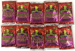10 Packs 1995 Mighty Morphin Power Rangers Super Pack #1 Trading Cards New - Picture 1 of 4