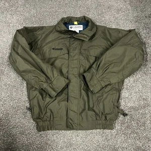 Vintage Columbia Y2K Jacket Green Pink Mens Size Small Retro Lined - Picture 1 of 13