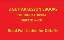 3 Huge pdf E books on Cd 1000's of Hours of Guitar Lessons Scales Theory Tab