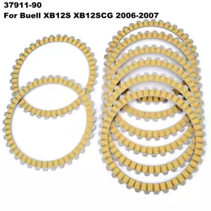 Clutch Friction Plates For Harley Springer FXSTS 1990-1997 Softail Custom FXSTC - Foto 1 di 11