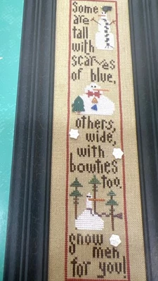 Heart In Hand Snowman Medley Cross Stitch Chart - Image 1 of 3