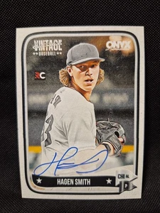 2024 Onyx Vintage Hagen Smith Auto (On Card) Chicago White Sox - Picture 1 of 2