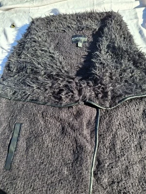 Chaleco negro Forever 21 Outerwear talla 2x 3x piel falsa Foto 1 de 4