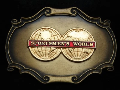 OC07141 VINTAGE 1978 **SPORTSMEN'S WORLD** HUNTING & FISHING RAINTREE BUCKLE - Image 1 of 2