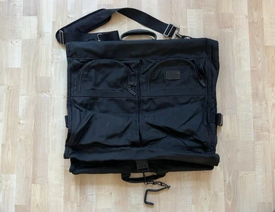 Tumi Alpha Black Travel Bag Garment Bag Suit Nylon Foldable Clothes Suitcase - Image 1 of 4
