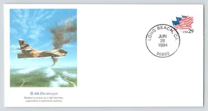 B-66 Destroyer FDC Cachet Fellows Ferguson Art Fleetwood c1994 Long Beach, CA - Picture 1 of 5