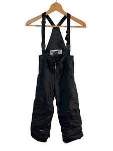 Obermeyer Winter Ski Snow Snowboard Bib Pants Kids Black- Youth Size 7 - Picture 1 of 8