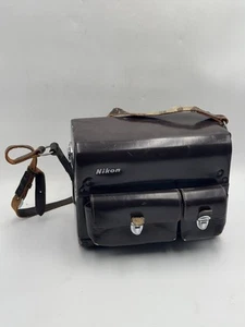 Vintage Nikon F Leather Camera / Compartment Lenses Accessories Case Bag Rare - Picture 1 of 4