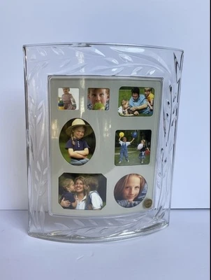 "Marco de colección Cristal d'Arques cristal de plomo curvo 2 caras LRG 11""x14"" Francia PESADO" Foto 1 de 4