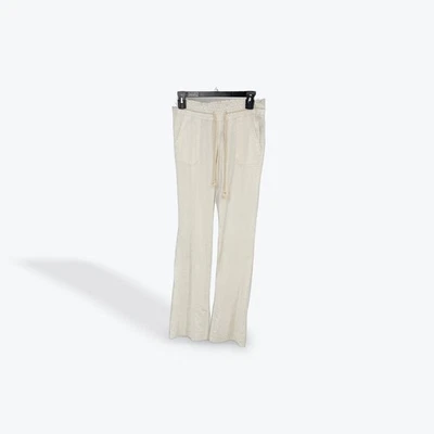 Pantalones Roxy Oceanside XS Beige Cordón Mezcla de Lino Pierna Ancha Salón Informal Foto 1 de 4
