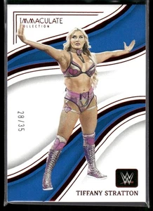 2023 Panini Immaculate Collection WWE Tiffany Stratton #74 Red /35 - Picture 1 of 2