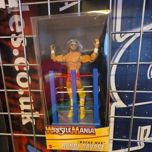 Mattel WWE Macho Man Randy Savage and Ring Cart Wrestle Mania Action Figure New - Picture 1 of 3