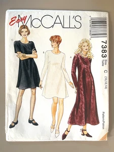 1990's McCall's Misses' Dress Pattern 7383 Size 10-14 UNCUT - Picture 1 of 2