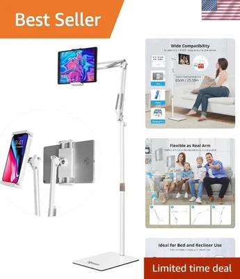 Напольное крепление для планшета громкой связи для фильмов и игр - совместимо со всеми устройствами - Изображение 1 из 4