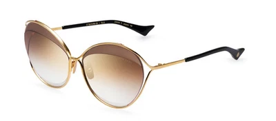 Auténticas gafas de sol para mujer DITA Sasu DTS516-64-03 oro amarillo marrón lentes Foto 1 de 4