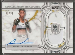 2024 Topps Royalty UFC #RRS-ALS Amanda Lemos Regalia Relic Signature 67/99 - Bild 1 von 2