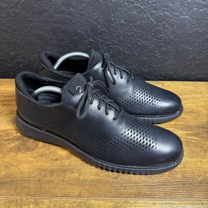 Cole Haan Leder Oxford Schuhe Herren Größe 10 schwarz perforiert Grand OS Freizeit - Bild 1 von 6