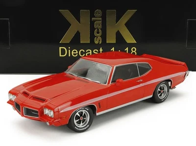 MODELLINO AUTO STATICO KK PONTIAC GTO LEMANS RAM AIR COUPE 1972 ROSSO SCALA 1/18 - Immagine 1 di 4
