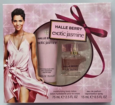 Halle Berry Exotic Jasmine Box Set .5fl oz Perfume/Loción Corporal Hidratante Foto 1 de 3