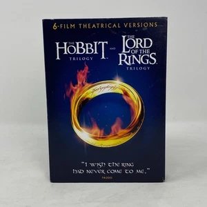 The Hobbit & Lord of the Rings Trilogy - 6 Film Theatrical Version DVD Set - Picture 1 of 3