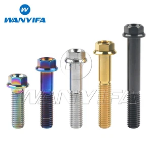 Perno de titanio M8x15 20 25 30 35 40 45 50 55 60 65 mm brida pequeña tornillos de cabeza hexagonal - Imagen 1 de 14