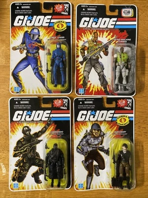 Hasbro 2008 GI Joe 25th Anniversary Lot. Snake Eyes, Cobra Commander and more! - Image 1 of 4