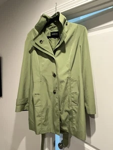 London Fog Raincoat Women Medium Green - Picture 1 of 10